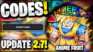 🔥*NEW* All Working FULLY AWAKE LEOPARD UPDATE 2.7 CODES FOR ANIME FRUIT! ROBLOX ANIME FRUIT CODES