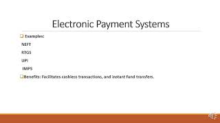 Electronic Fund Transfer- NEFT, RTGS, IMPS and UPI