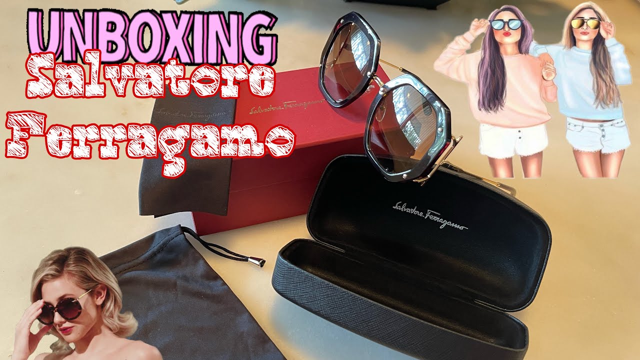 Unboxing Authentic Salvatore Ferragamo Sunglasses - YouTube display picture 2