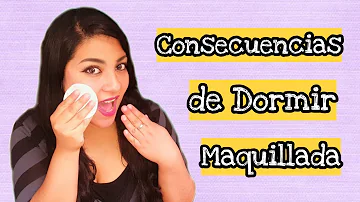 ¿Está bien dormir con maquillaje un día?