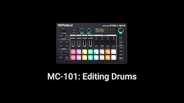 Roland MC-101: Editing Drums