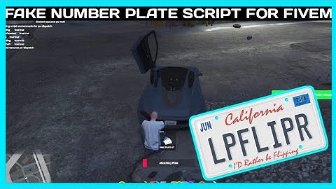 QBCore FAKE NUMBER PLATE *FREE* | FiveM Roleplay Scripts | FiveM Tutorial 2023 | MJ DEVELOPMENT
