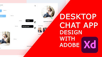 Chat app ui design in adobe XD - Speed art | Timelapse Video