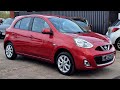 2017 66 nissan micra acenta 12 5dr in shiraz red 30k miles 7 services 35 tax air con 7000