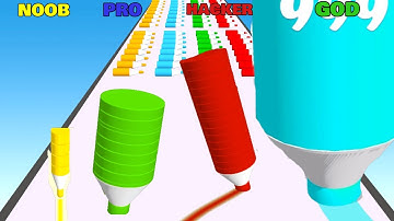Crayon Rush 3D in NOOB vs PRO vs HACKER vs GOD