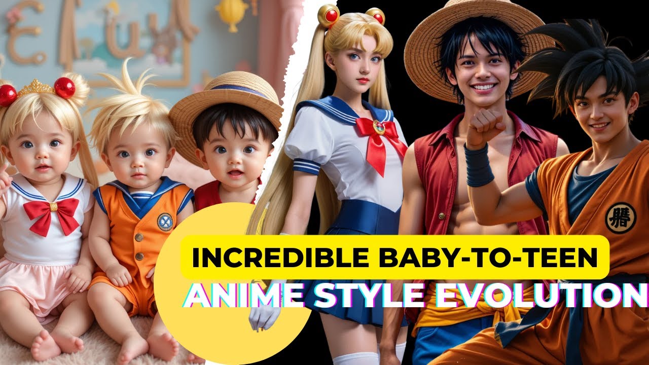 Ai Fashion Show : Incredible Baby-to-Teen Anime Style Evolution!
