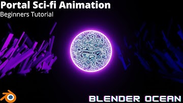 Portal sci-fi animation | Beginners tutorial | Blender 2.9