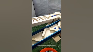 Marble Run Race ☆ Satisfying video Marble Run Haba Slope, zigzag Slope #131 #shorts