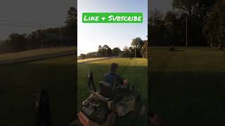 [ZERO TURN LAWN MOWER] CUTTING THE YARD - EARLY BIRD GETS THE WORM