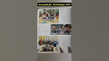 B.Ed 2nd Year Scout guide file in Hindi #ccsuniversity #foryou #trendingshorts #viralvideo #ytmusic