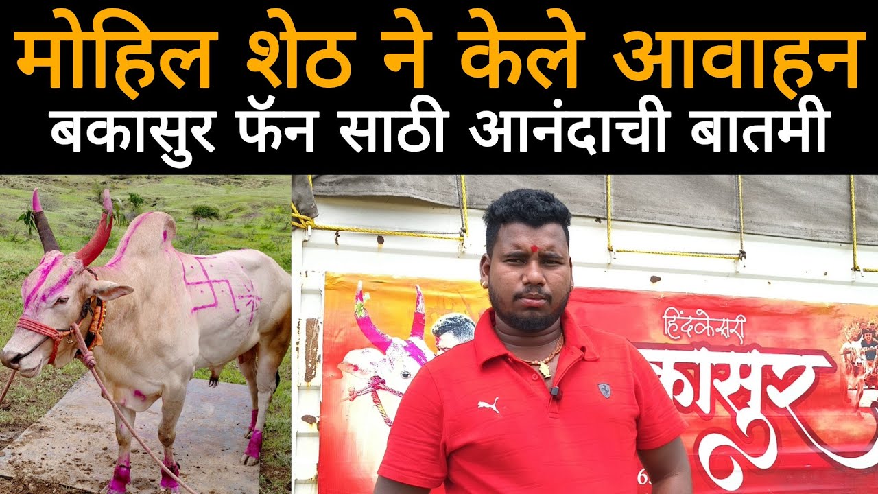 बकासुर फॅन साठी आनंदाची बातमी | मोहिल शेठ काय केले आवाहन बघा 