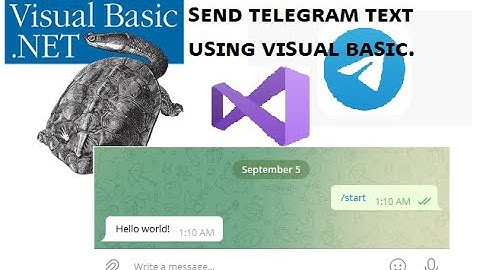 Send text message with telegram bot api (Visual Basic)