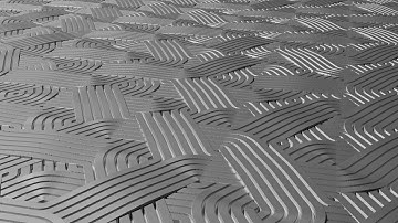 Truchet Tiling Experiment in Blender 3D