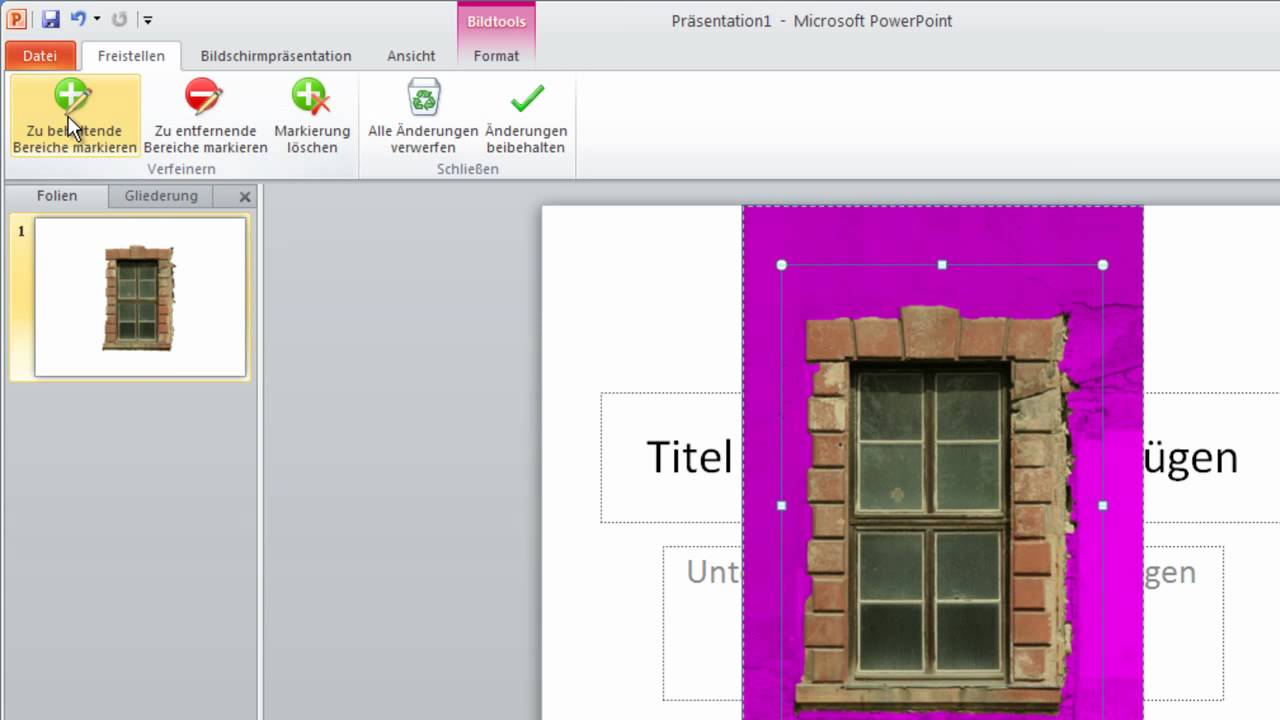 Powerpoint 10 Bilder Freistellen Und Zuschneiden Youtube