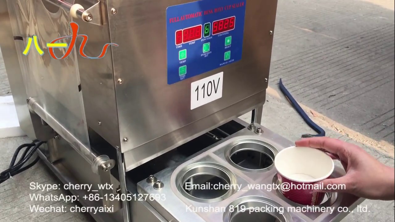 manual cup sealing machine YouTube