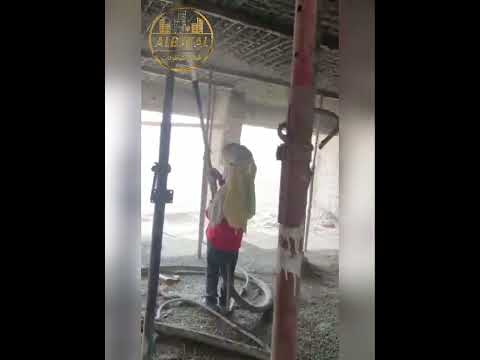 صب بمدفع الخرسانة بماكينة الشوت كريت
