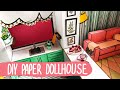 DIY Miniature paper dollhouse