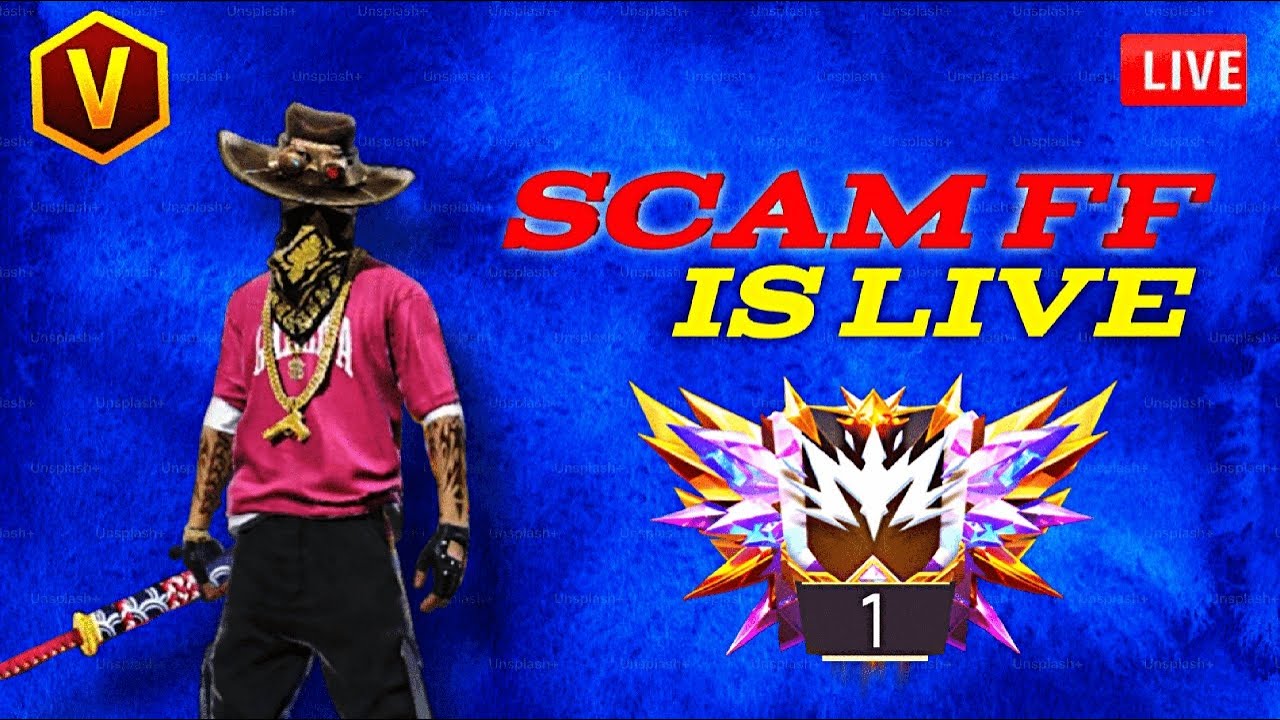 free fire CS rank push on live SCAM FF 