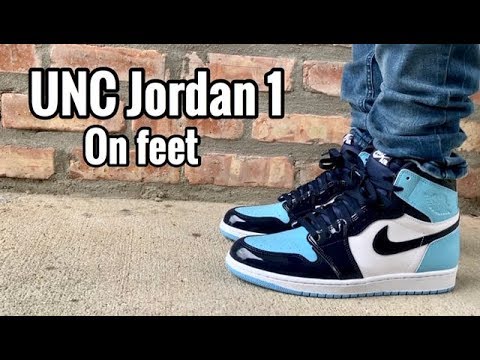 Air Jordan 1 “Blue Chill” “UNC” on Feet - YouTube