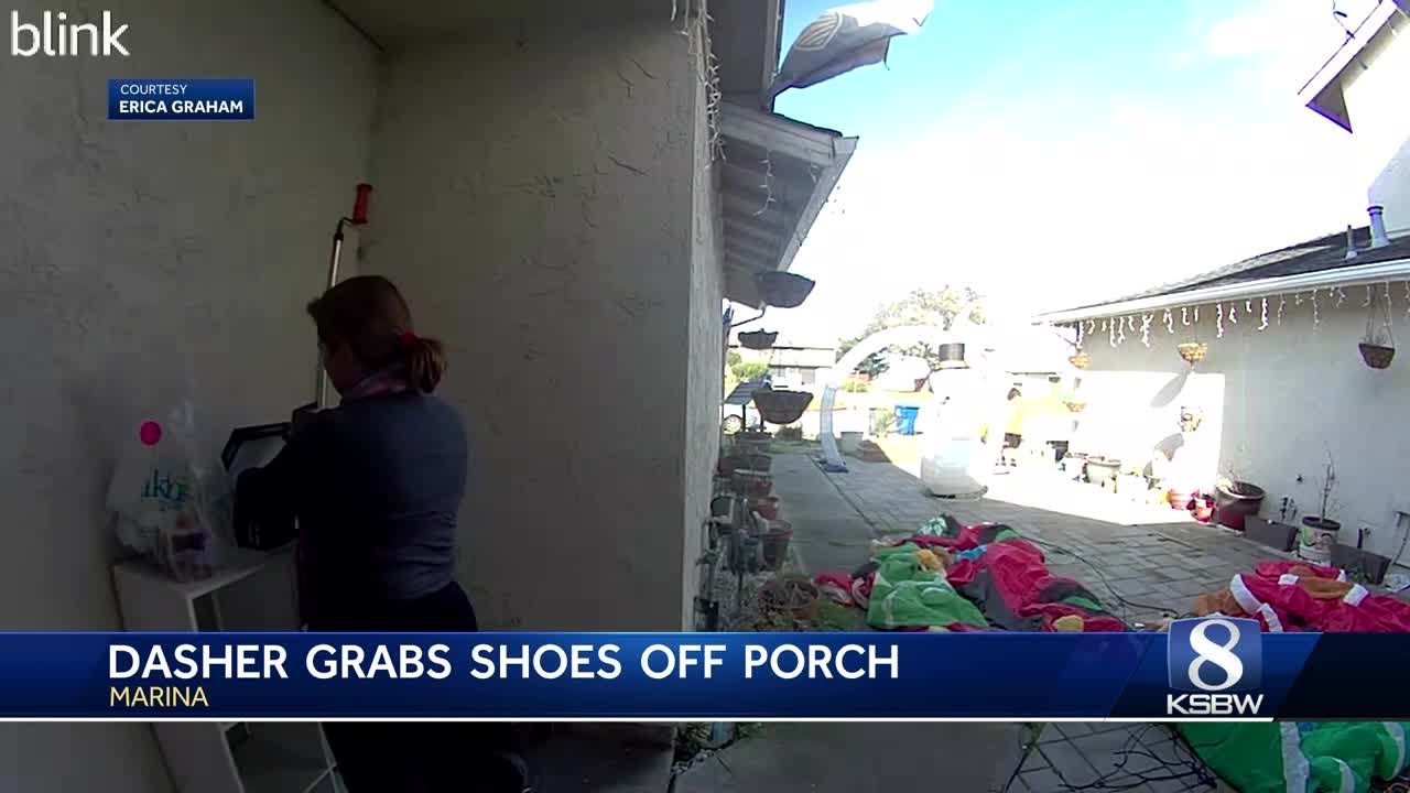 DoorDasher caught on camera stealing shoes from Marina porch - YouTube