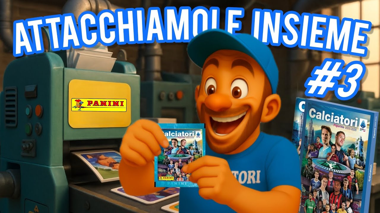 SPACCHETTO E ATTACCO LE FIGURINE DEI CALCIATORI 2025-26 SUL MIO ALBUM! - ATTACCHIAMOLE INSIEME #3