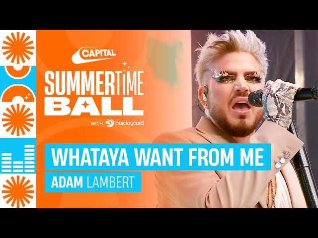 Adam Lambert - Whataya Want From Me (Live at Capital's Summertime Ball 2023) | Capital class=