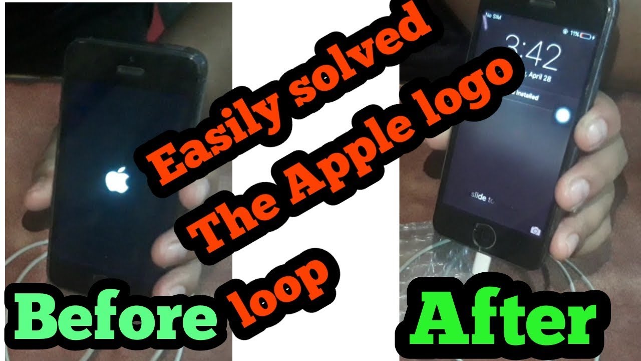 Iphone not turning on but shows apple logo while charging -100  problem solved   Battery problem  