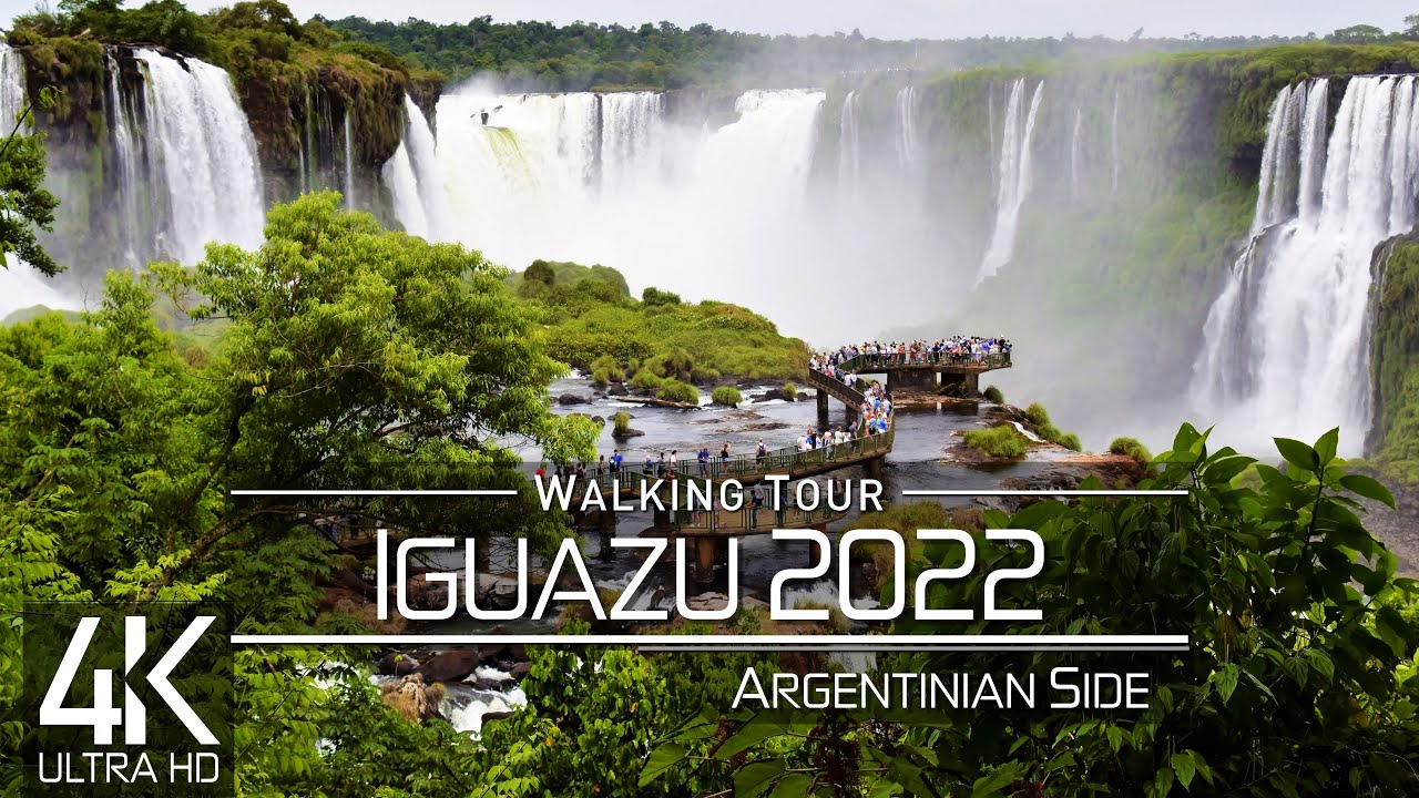 【4K 60fps】🇦🇷 VIRTUAL WALKING TOUR: 🚶 «Iguazú Falls - Argentina 2022» 🎧 ORIGINAL SOUNDS 🚫 NO COMMENT