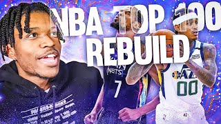 I Used The NBA TOP 100 List To Rebuild A Team in NBA 2K22