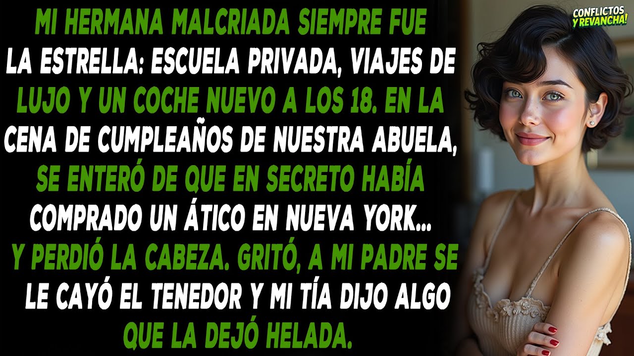 Mi hermana mimada descubre mi ático secreto en la cena de la abuela y enloquece.