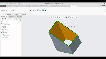 draft and shell  IN CREO