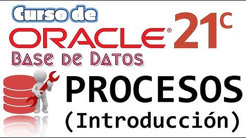 Oracle Base de Datos 21c desde cero para principiantes | PROCESOS [INTRODUCCION]  (video 56)