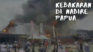 Kebakaran di Bengkel Honda Area Pasar Karang Nabire Papua - 1 Maret 2020