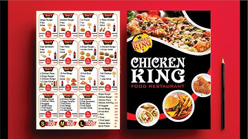 Pizza Burger Restaurant Flyer Design Learn CorelDRAW - Create a Pizza Menu Design