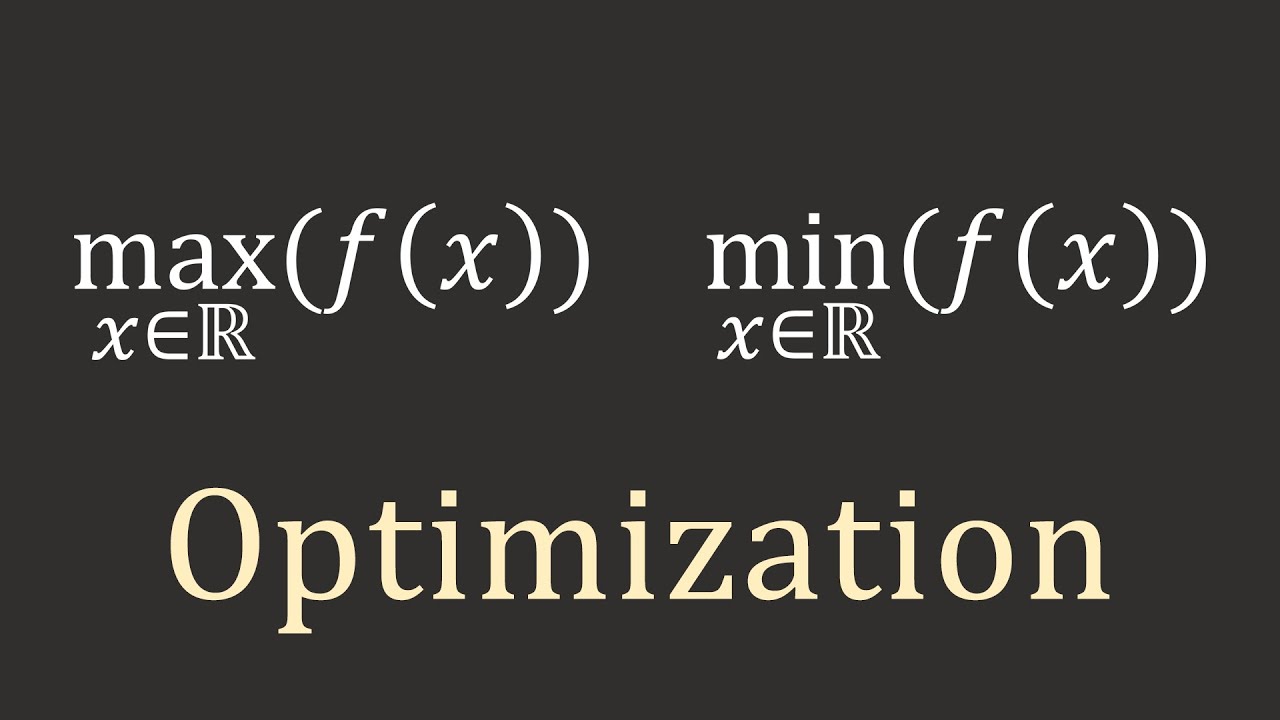 Calculus I: Optimization problems - YouTube
