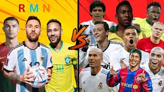 Ronaldo,Messi,Neymar 🆚️  Legends(pele,maradona,mbappe)