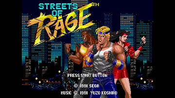 MiSTer (FPGA Emulation) running SEGA Genesis Streets of Rage. Test 1