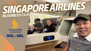 SINGAPORE AIRLINES BUSINESS CLASS REVIEW || MANILA TO MELBOURNE || SILVERKRIS LOUNGE