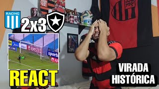 REACT RACING 2 X 3 BOTAFOGO MELHORES MOMENTOS REAÇÕES RIVAIS FLAMENGUISTAS SULAMERICANA 2026