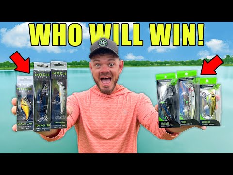 GOOGAN Baits vs MACH Baits Fishing lure Challenge! 