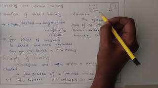 Thrashing, Principle of Locality, Virtual Memory
