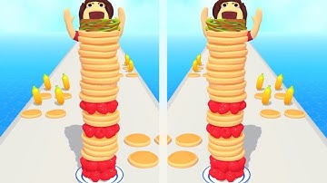 Pancake Run All Levels Gameplay Walkthrough Android, iOS NEW UPDATE