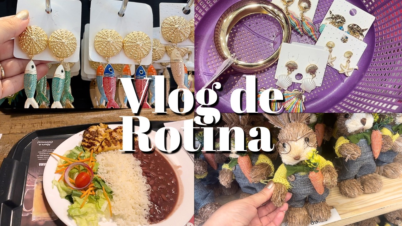 COMPRINHAS 25 DE MARÇO! Acessórios de praia, decoração de Páscoa + vlog rotina (cafeteira nova!) 🛍️✨