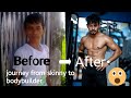 Uday pandey | 1 year natural body transformation | Journey from skinny to bodybuilder