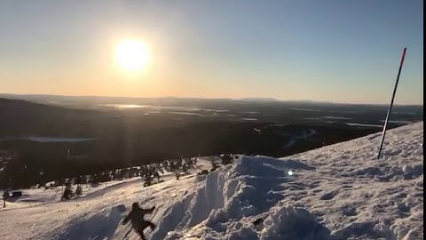 snowboard jump slow motion, finland lapland levi vappu 2017 oma qp