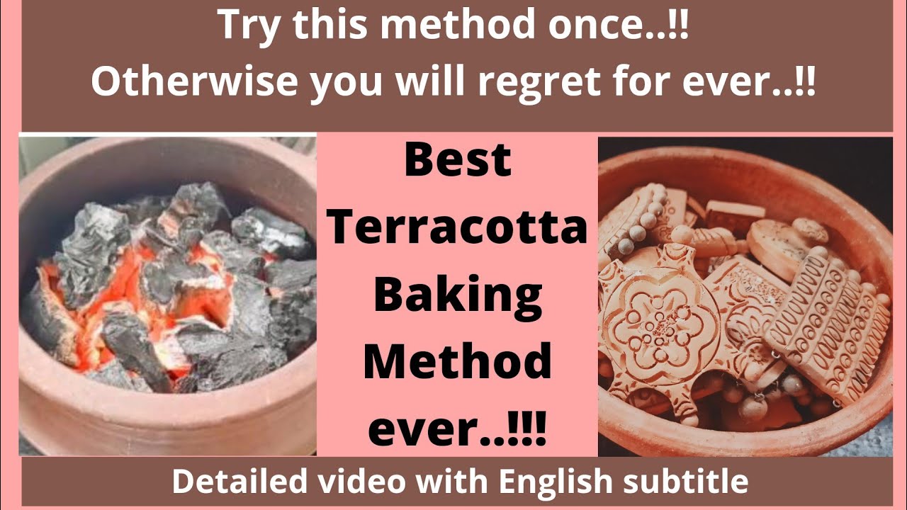 Terracotta jewellery baking at home(minikiln method) YouTube