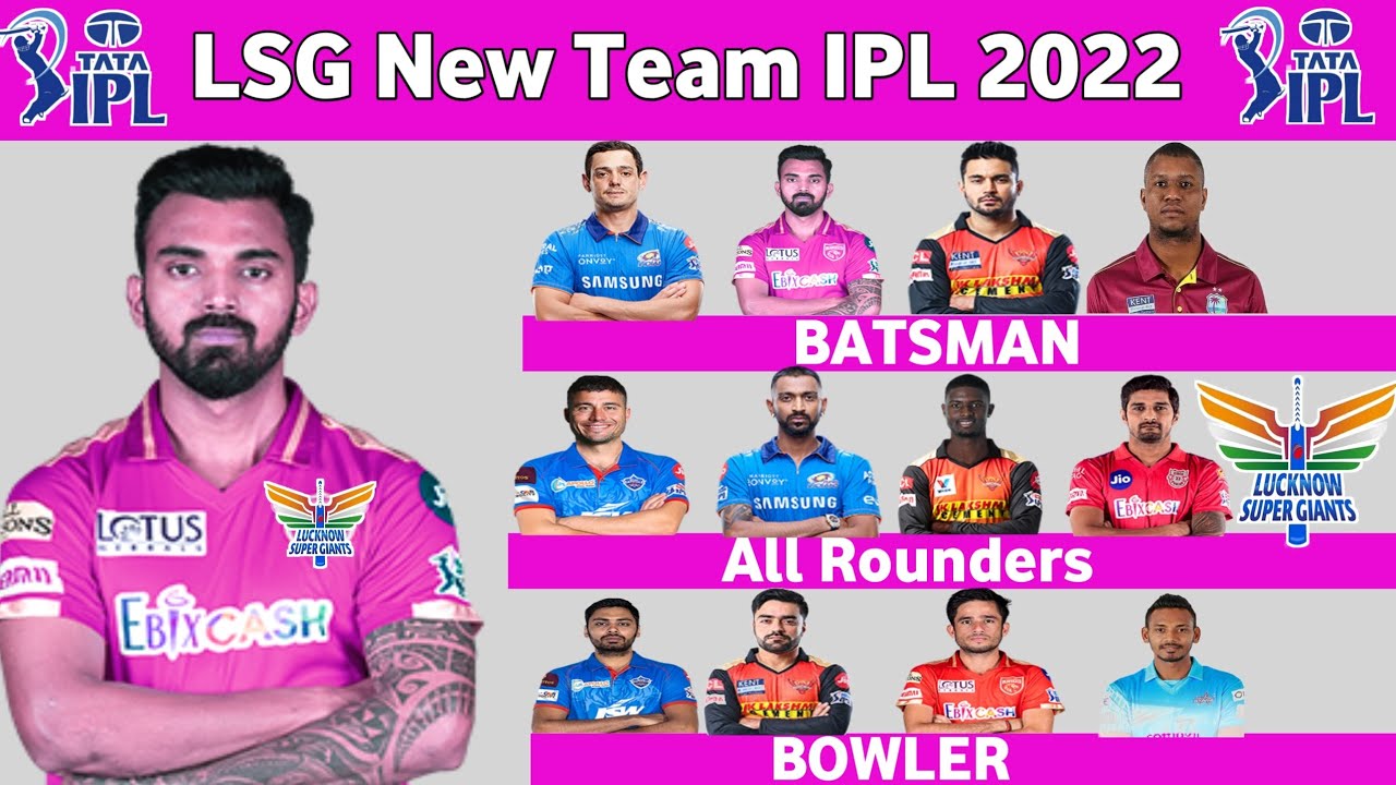 IPL 2022 - Lucknow Super Giants Full and Final Squad IPL 2022 LSG Full Squad Ipl 2022