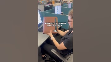 Your binder the first day of school vs… #school #shorts #schoollife