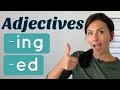 Common Mistakes with English ADJECTIVES 👉🏼 -ed and -ing endings