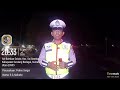 Pers Sat Lantas Res Sergai Melaks Giat Blue Light Patrol di Seputaran Pos Lantas Sei Bamban